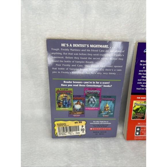 Goosebumps Book Bundle Lot Of 3 The Haunted Car Horrorland Vampire Breath - Picture 5 of 12